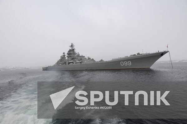 Peter the Great guided missile cruiser goes on new long voyage