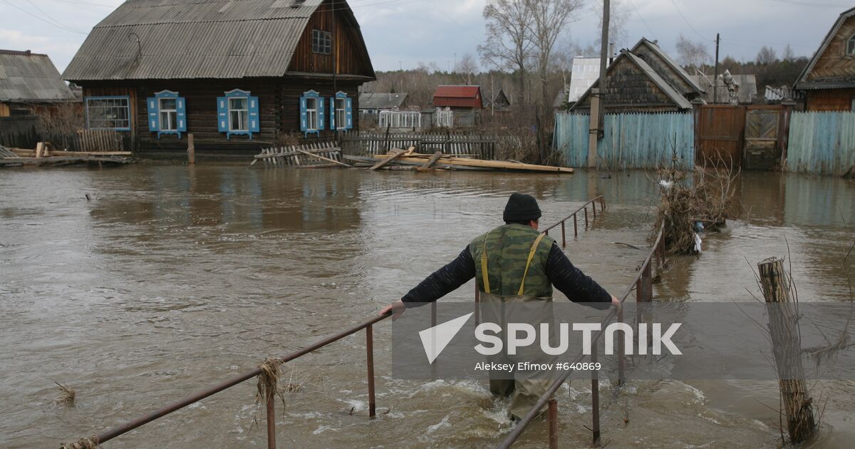 Spring flood in Novosibirsk Region | Sputnik Mediabank