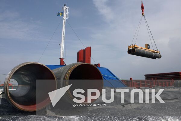 Construction of Nord Stream pipeline
