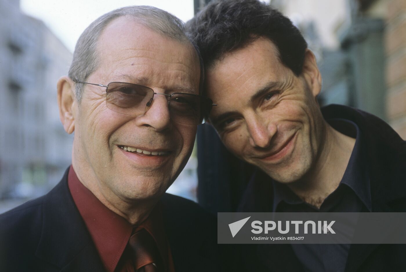 Russian writer and satirist Arkady Arkanov with son Vasily | Sputnik ...