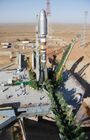 Soyuz 2.1a rocket launcher delivered to Baikunur launch site