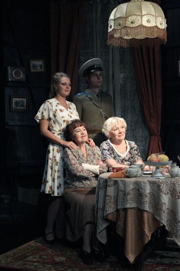 Dress rehearsal for play "My Grandson Veniamin," Russian Academic Youth ...