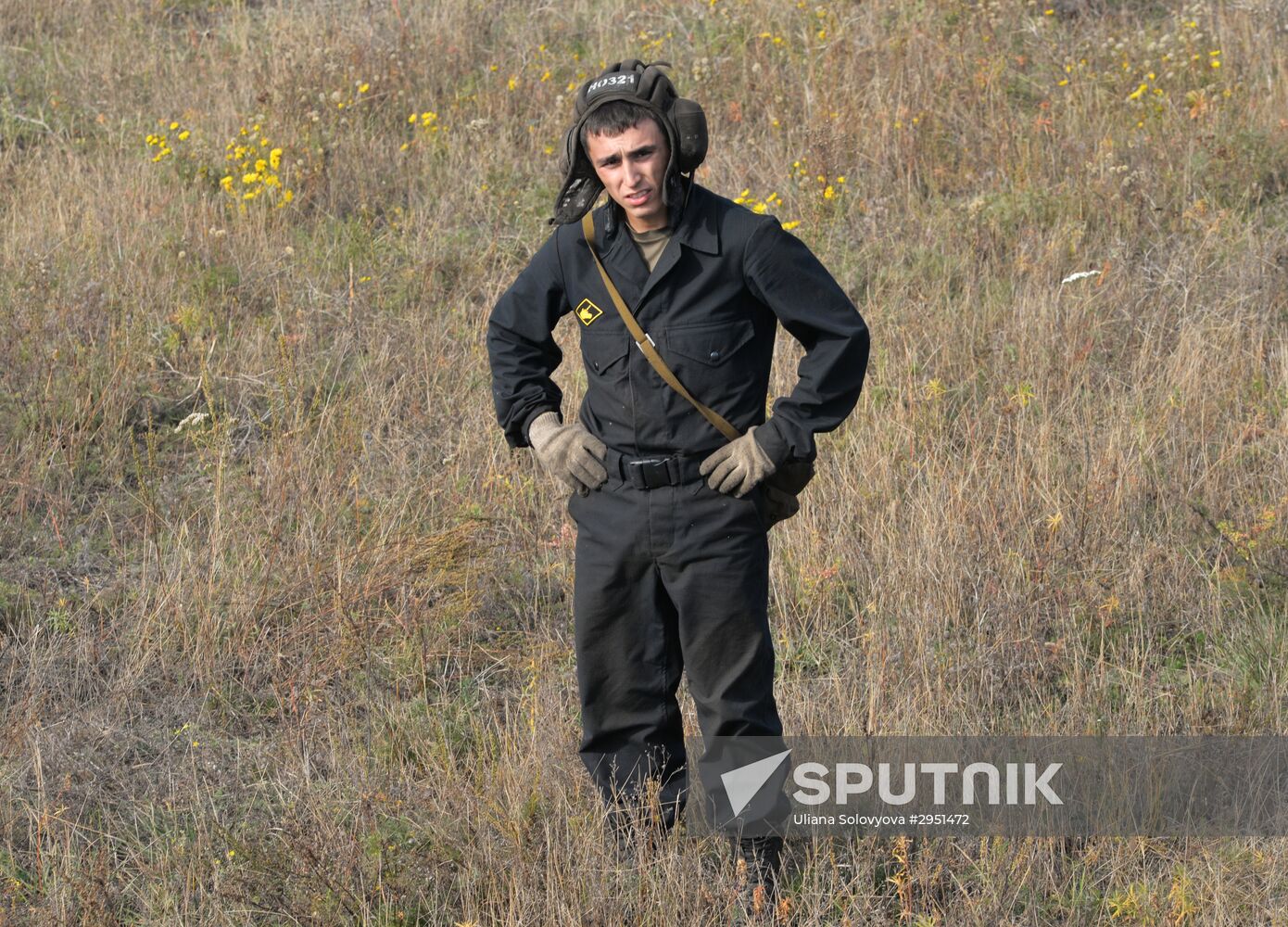 Tank units during military exercise in Voronezh