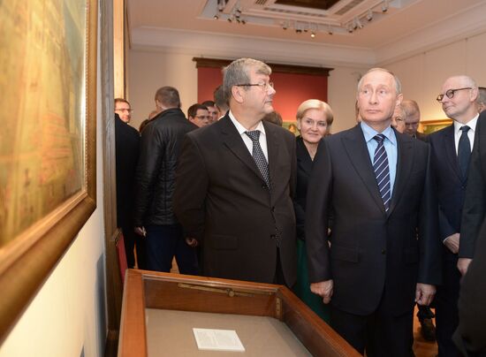 Russian President Vladimir Putin meets with Prince Albert II of Monaco