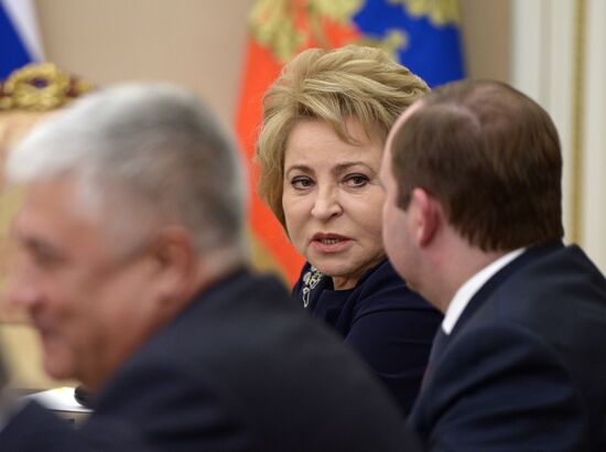 Russian President Vladimir Putin holds Security Council meeting