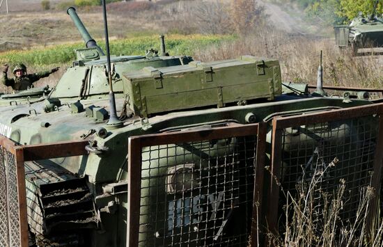 Separation of forces in Petrovskoye, Donetsk region