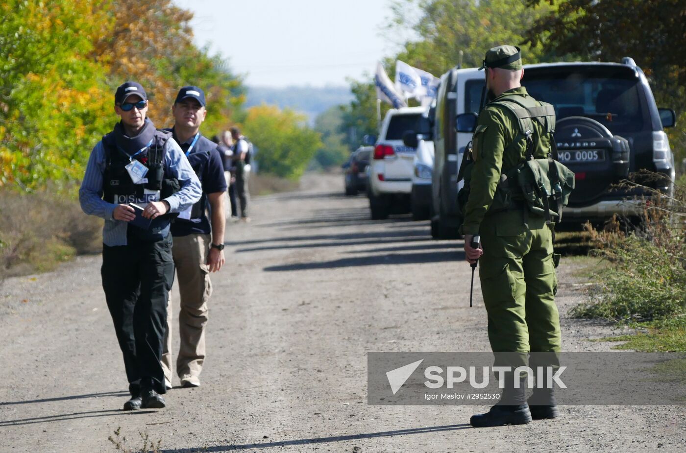 Separation of forces in Petrovskoye, Donetsk region