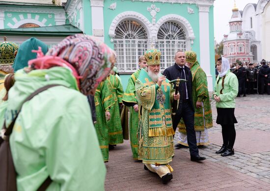 Patriarchal Divine Liturgy on St. Sergius of Radonezh Day in St. Sergius's Laura of the Holy Trinity