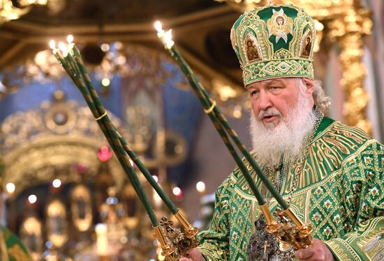 Patriarchal Divine Liturgy on St. Sergius of Radonezh Day in St. Sergius's Laura of the Holy Trinity