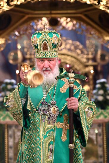 Patriarchal Divine Liturgy on St. Sergius of Radonezh Day in St. Sergius's Laura of the Holy Trinity