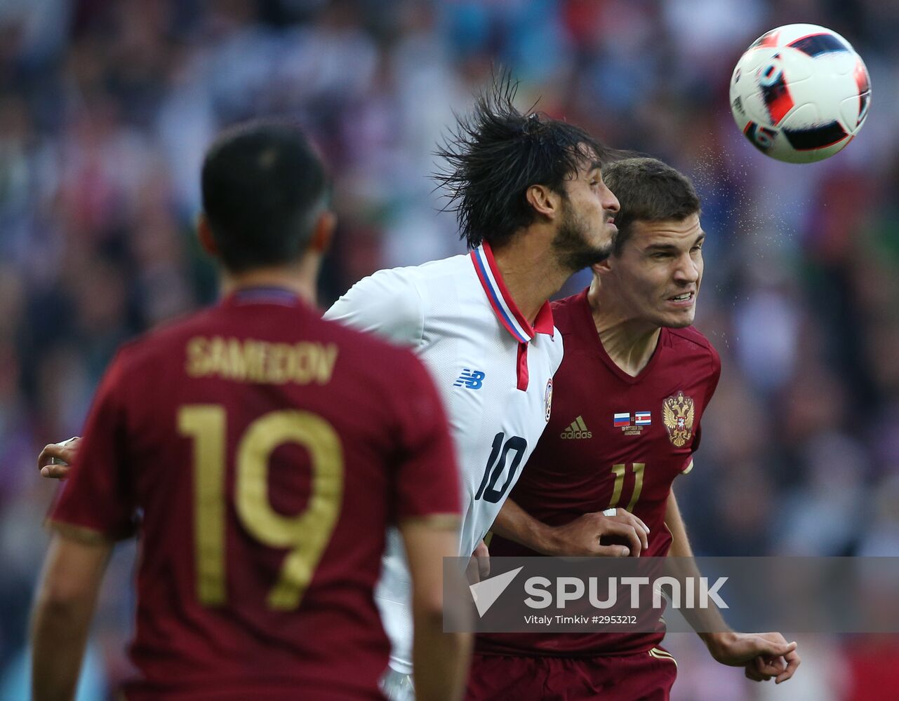Russia vs. Costa Rica friendly football match