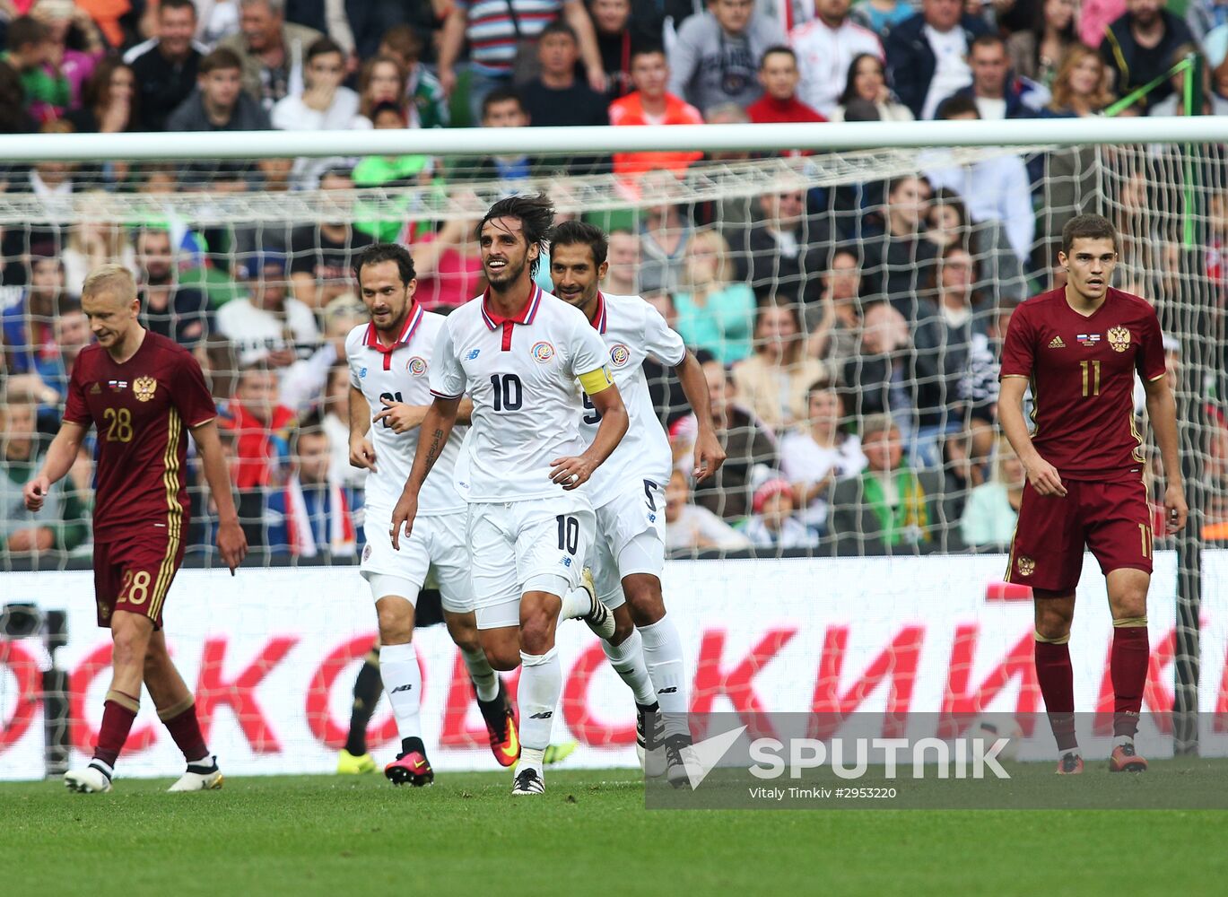 Russia vs. Costa Rica friendly football match