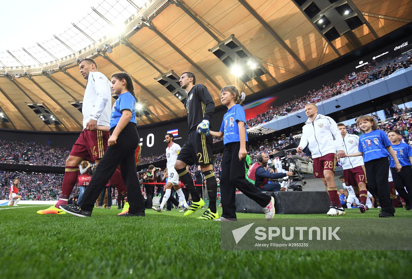 Russia vs. Costa Rica friendly football match
