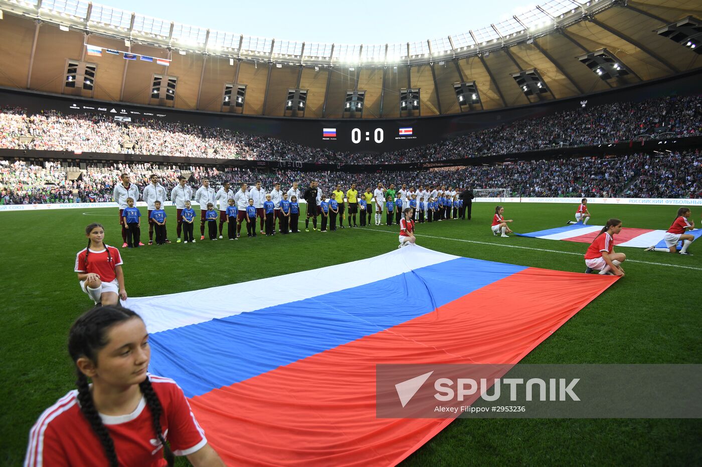 Russia vs. Costa Rica friendly football match