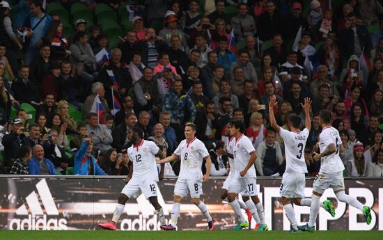 Russia vs. Costa Rica friendly football match