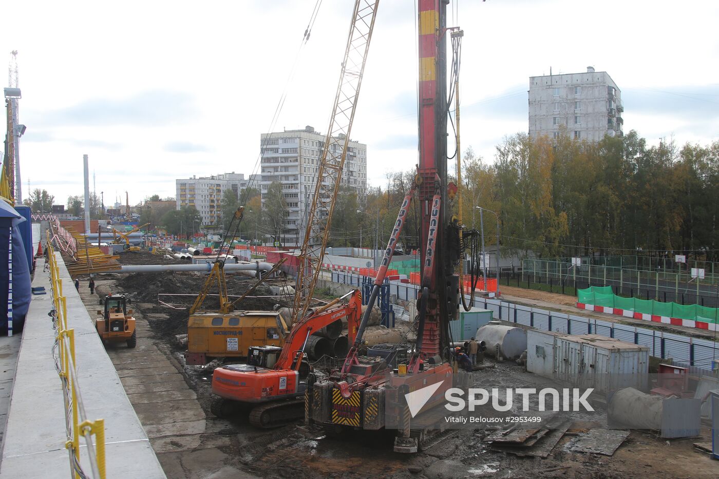 Construction of Northeast Chord in Moscow