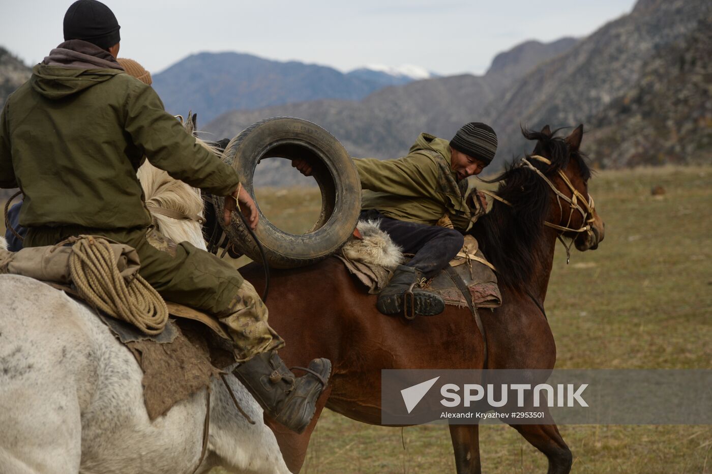 Kok-boru championship in Republic of Altai