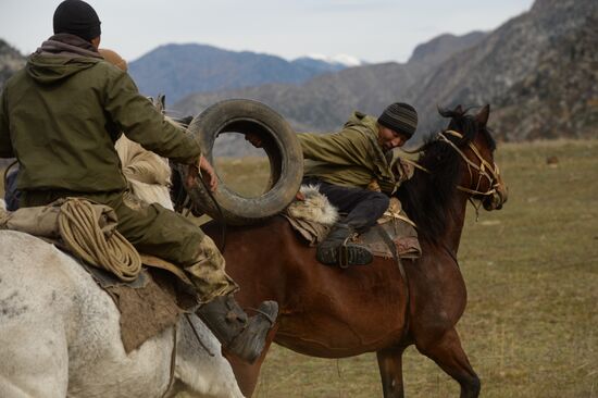 Kok-boru championship in Republic of Altai