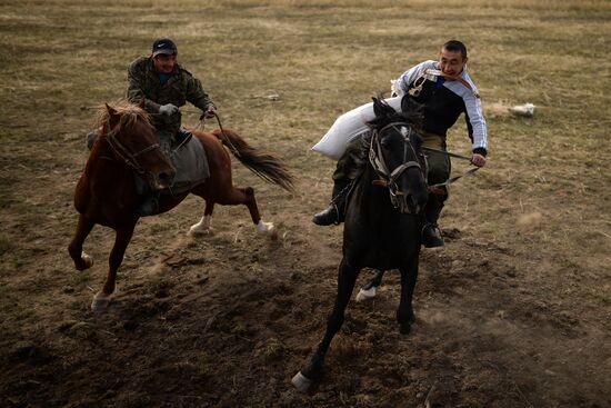 Kok-boru championship in Republic of Altai