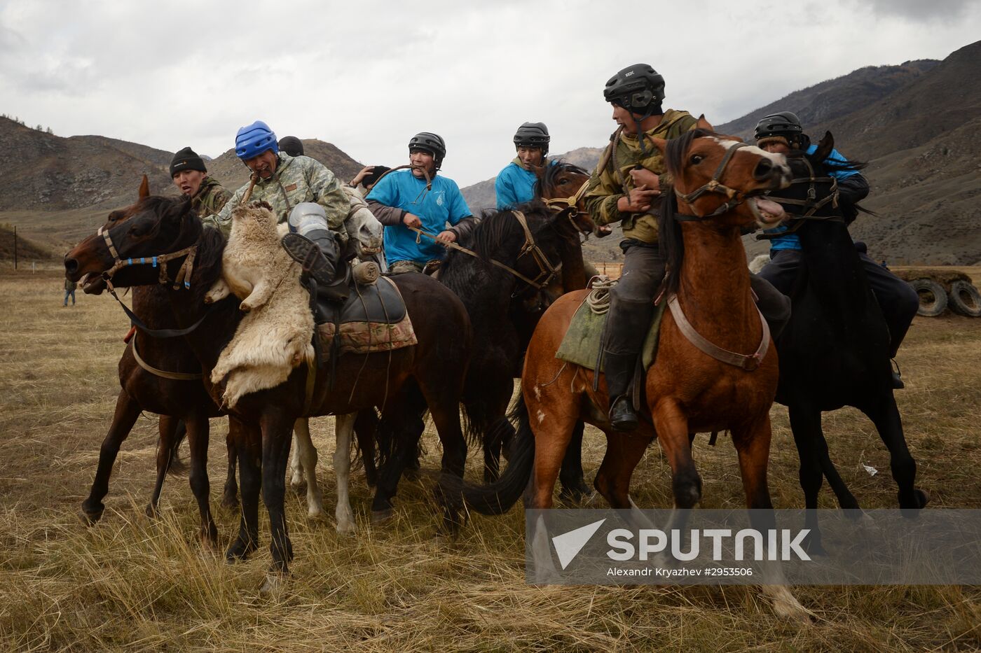 Kok-boru championship in Republic of Altai