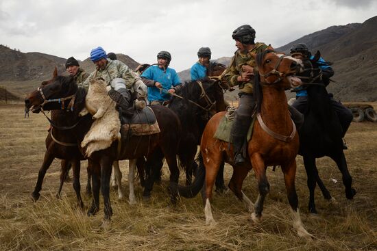 Kok-boru championship in Republic of Altai
