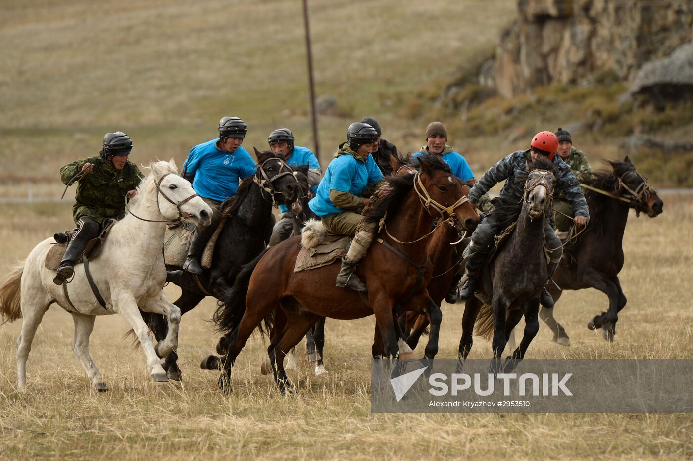 Kok-boru championship in Republic of Altai