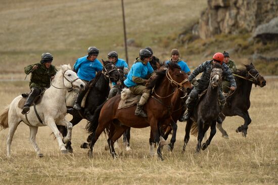Kok-boru championship in Republic of Altai