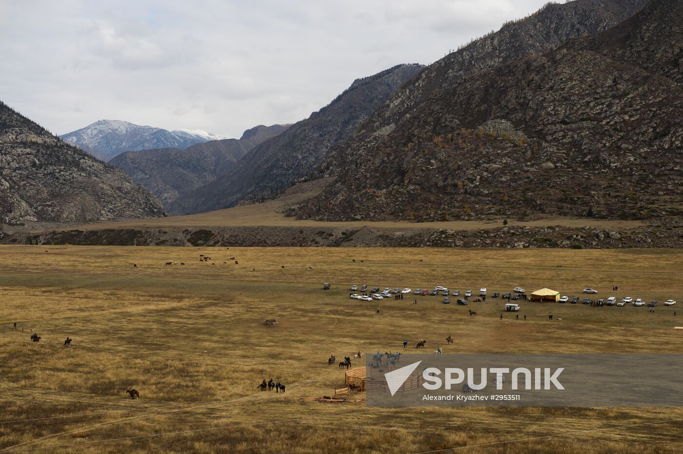 Kok-boru championship in Republic of Altai