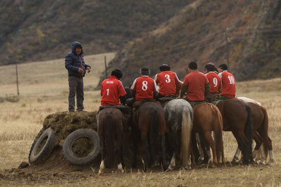 Kok-boru championship in Republic of Altai