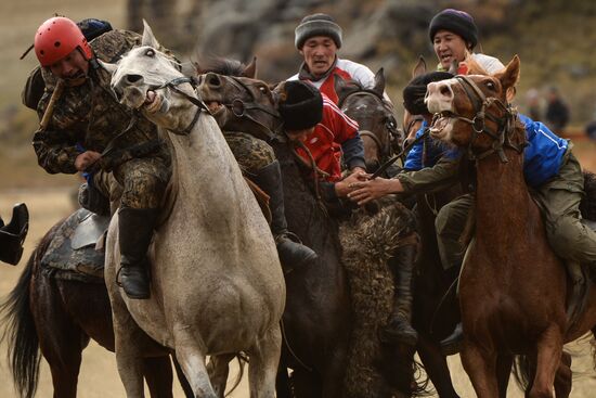 Kok-boru championship in Republic of Altai