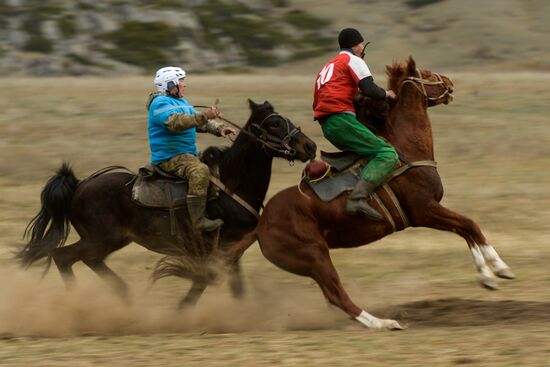 Kok-boru championship in Republic of Altai