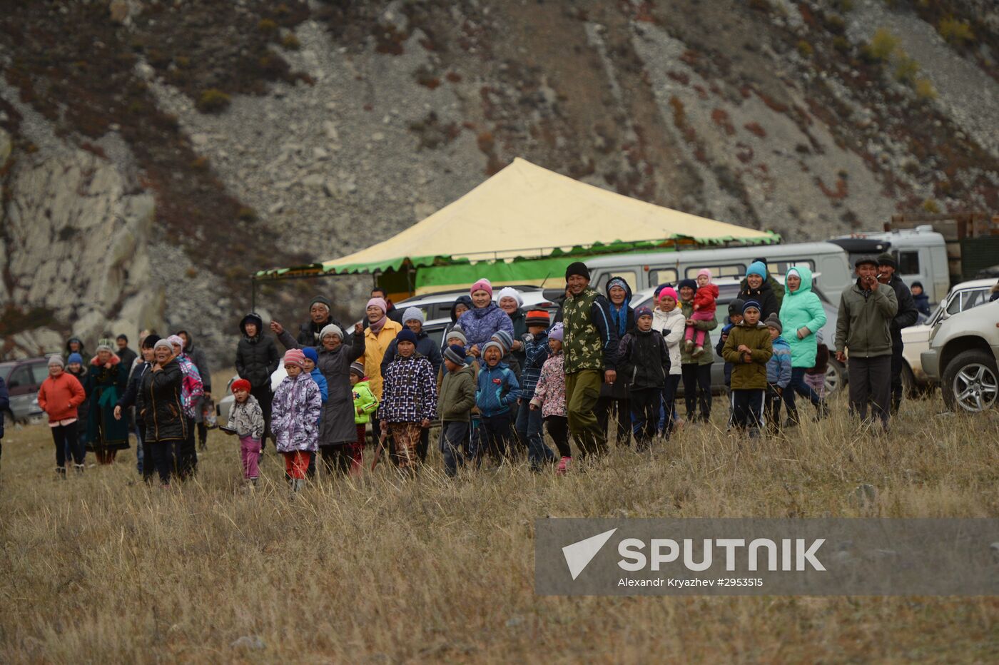 Kok-boru championship in Republic of Altai