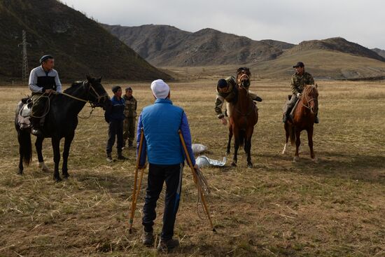 Altai Republic hosts Kok Boru goat-tossing championship
