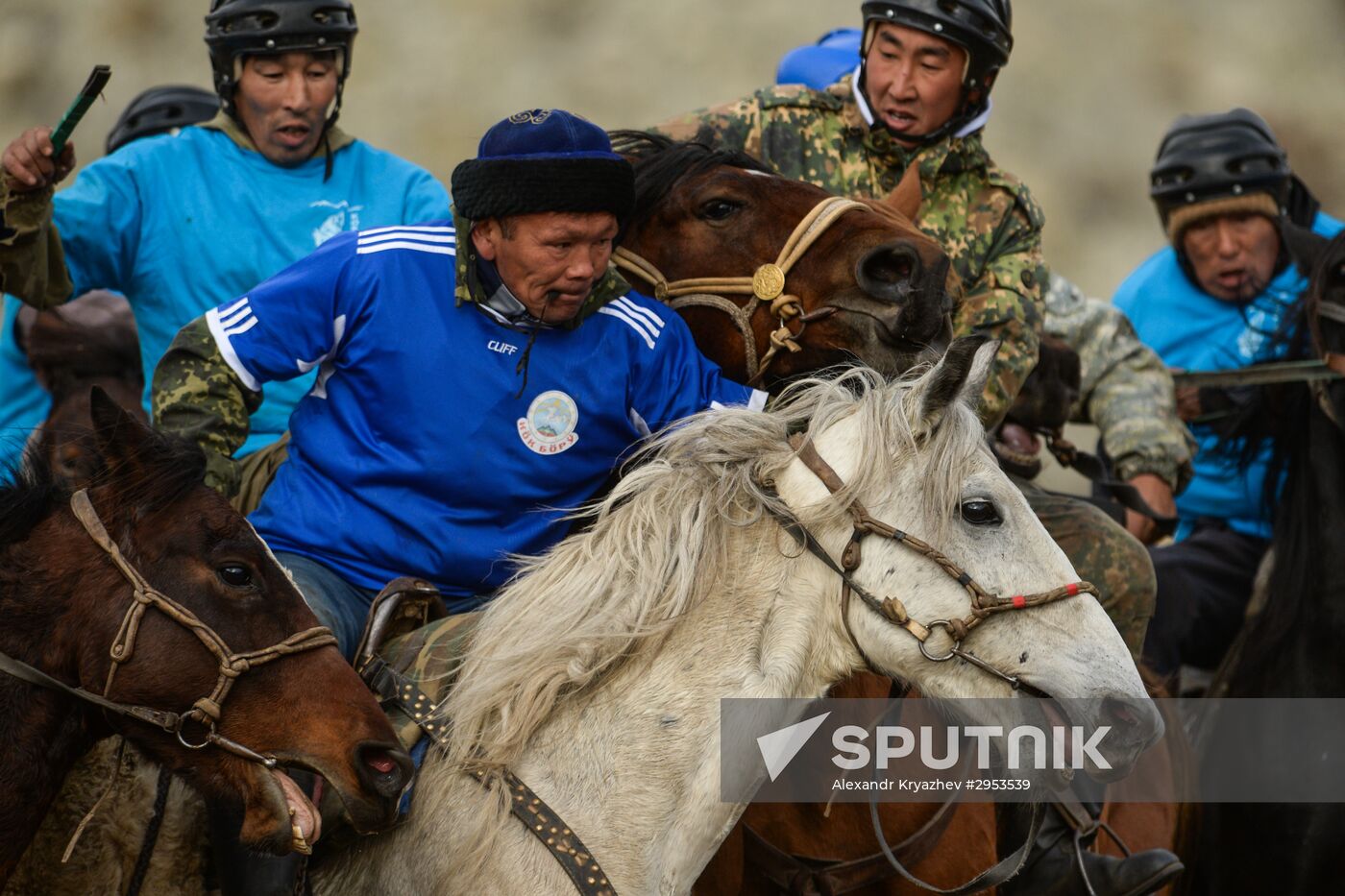 Kok-boru championship in Republic of Altai