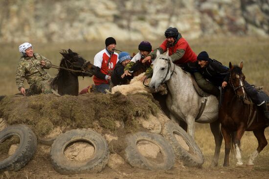 Kok-boru championship in Republic of Altai