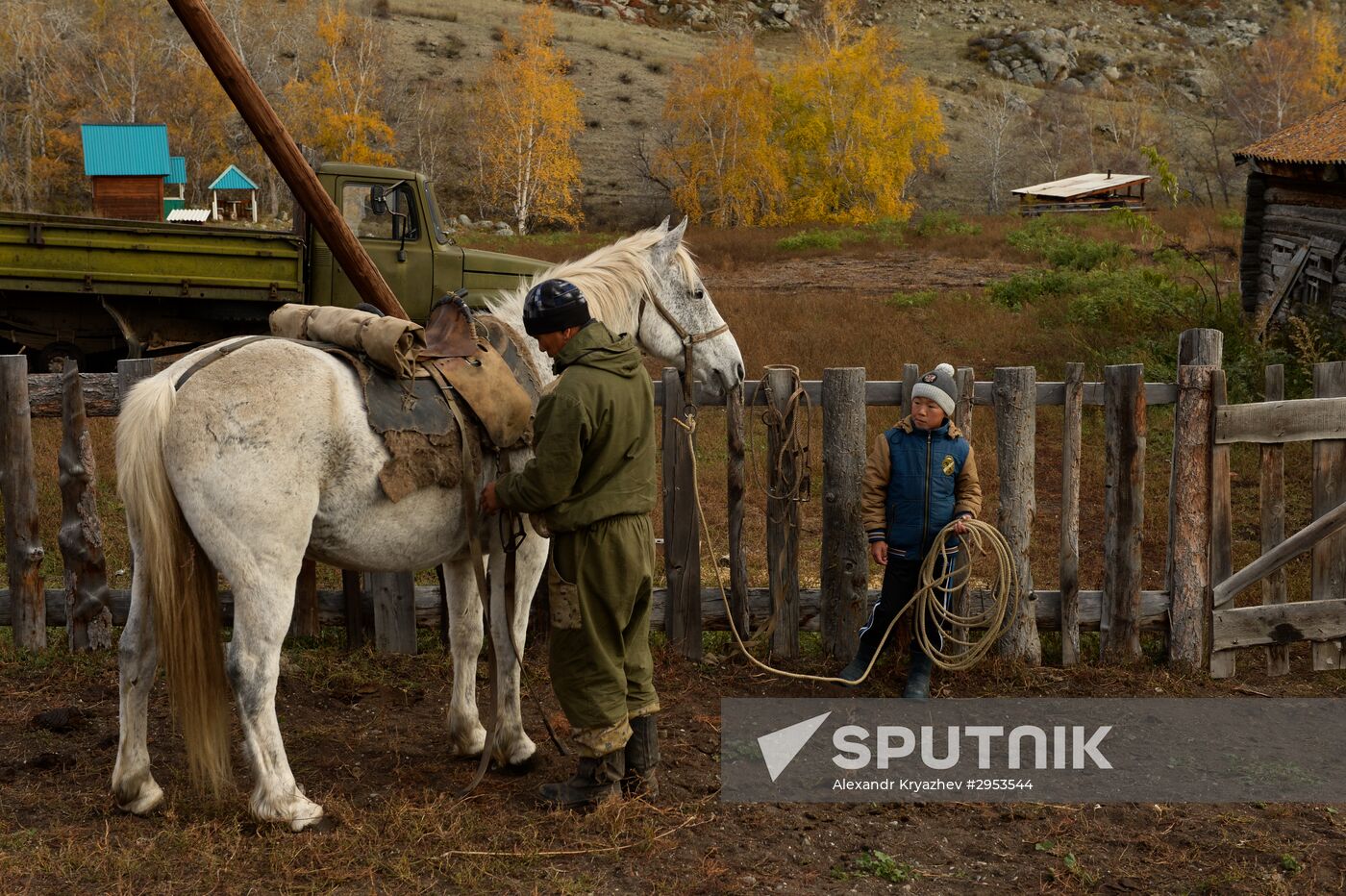 Kok-boru championship in Republic of Altai
