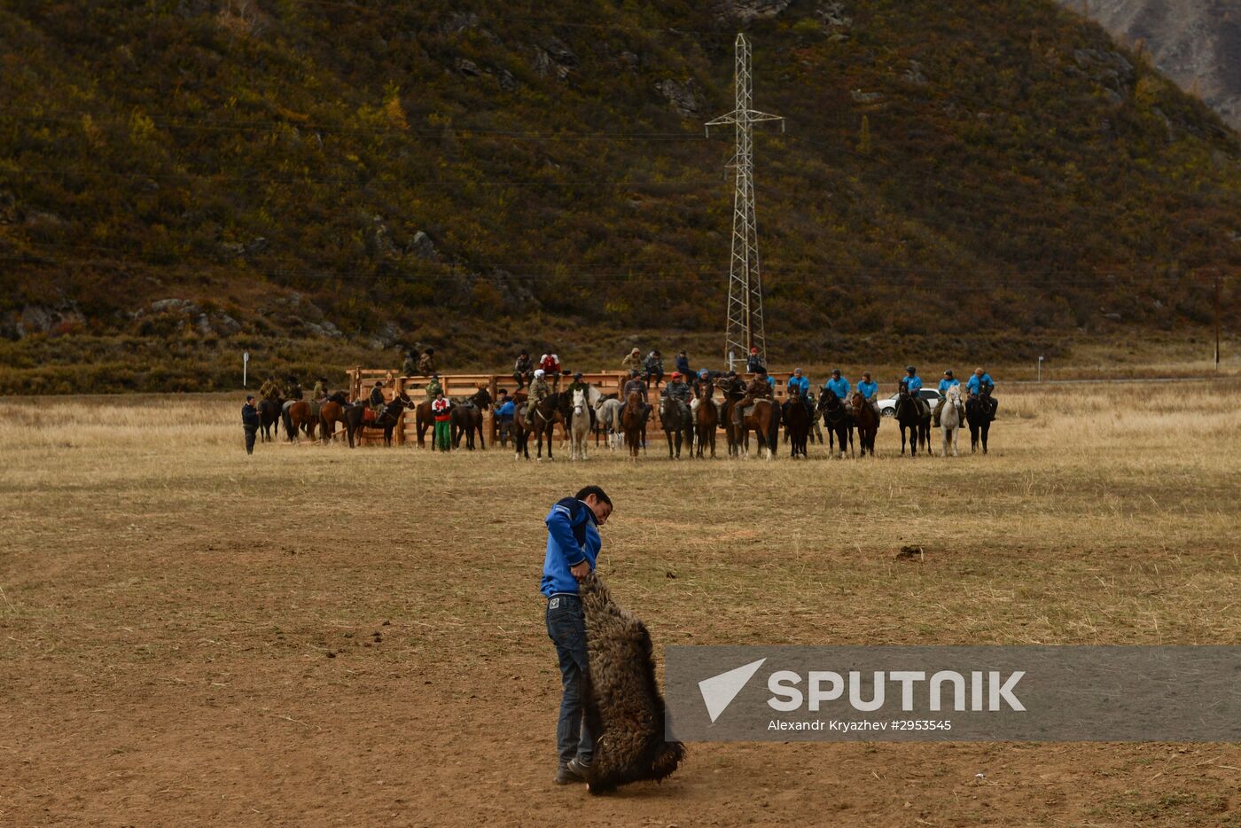 Kok-boru championship in Republic of Altai