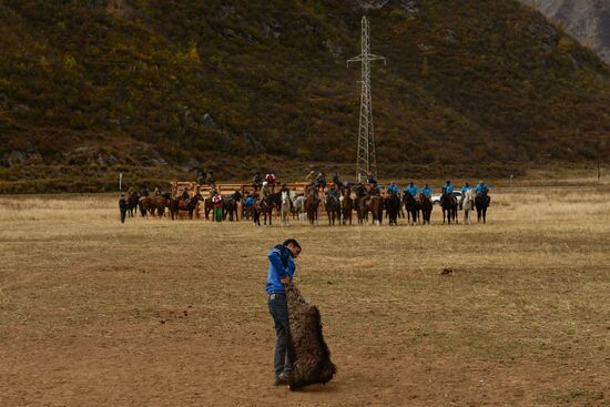 Kok-boru championship in Republic of Altai