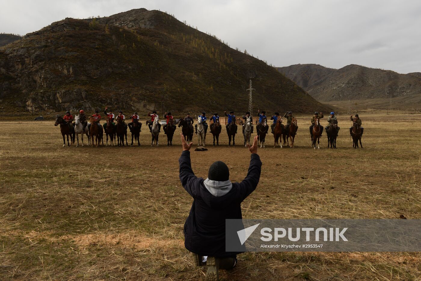Kok-boru championship in Republic of Altai