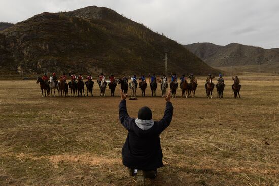 Kok-boru championship in Republic of Altai