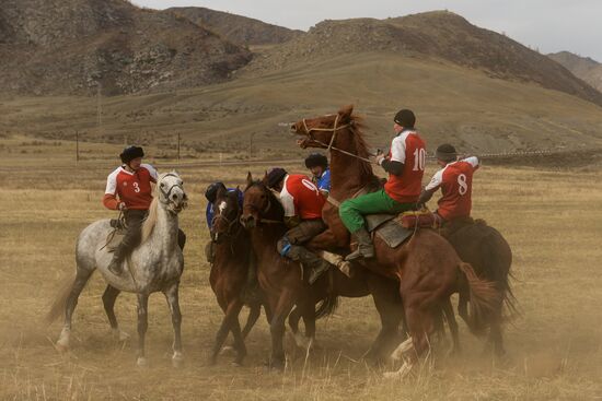 Kok-boru championship in Republic of Altai