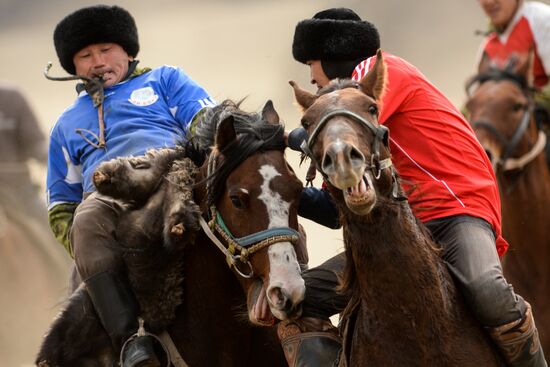 Kok-boru championship in Republic of Altai