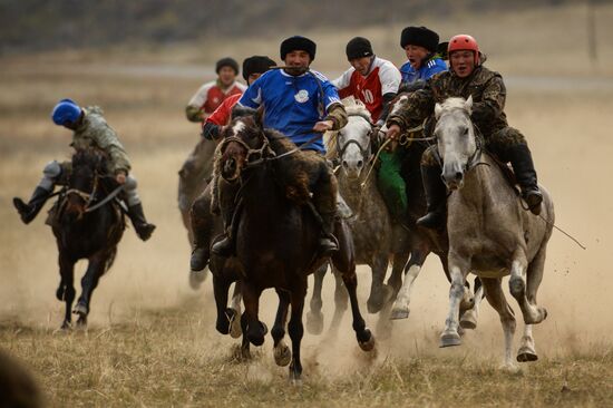 Kok-boru championship in Republic of Altai