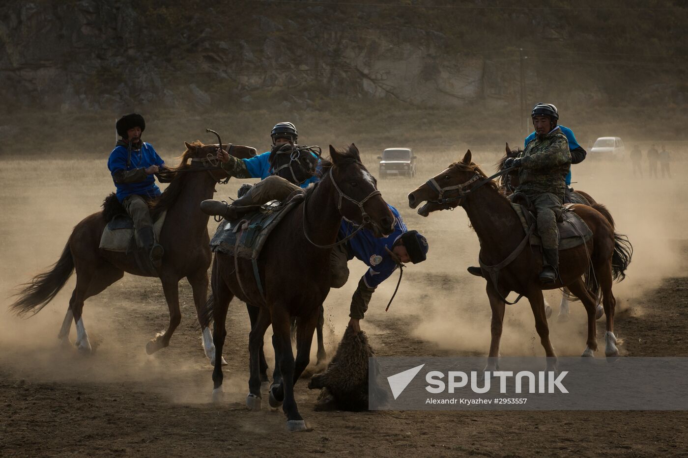Kok-boru championship in Republic of Altai