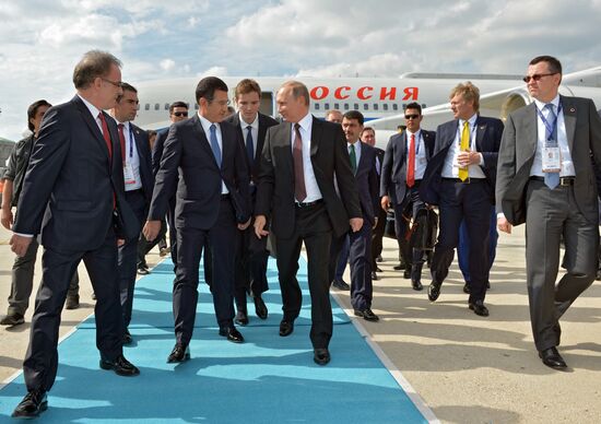 Russian President Vladimir Putin visits Turkey