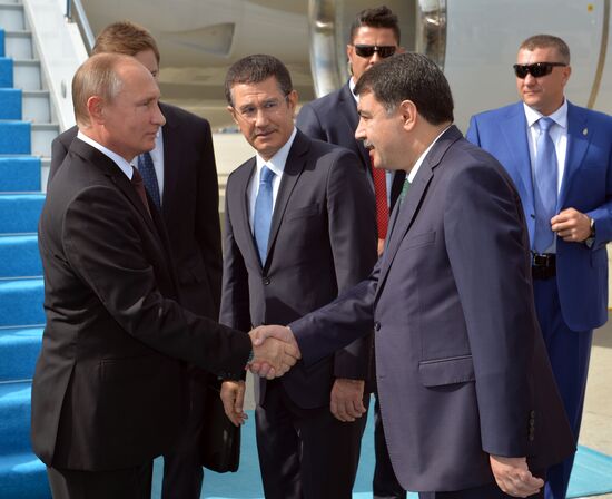 Russian President Vladimir Putin visits Turkey