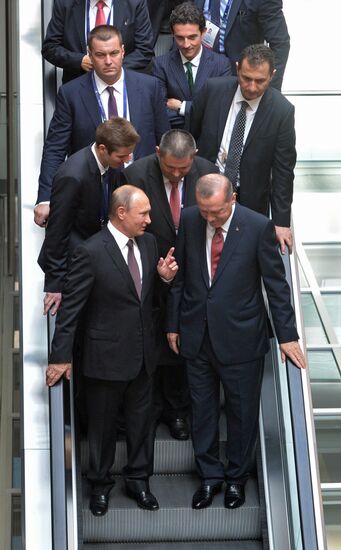 Russian President Vladimir Putin visits Turkey