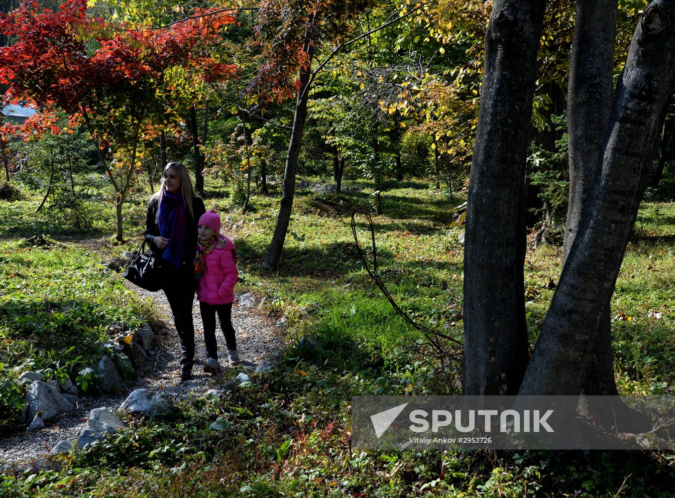Family pastime in Botanical Gardens, Vladivostok