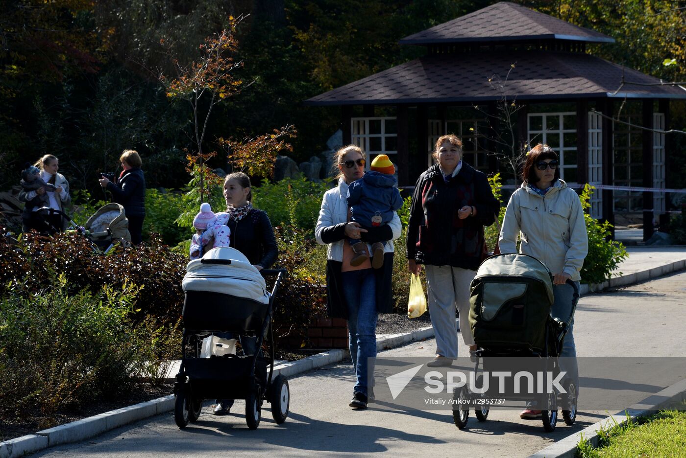 Family pastime in Botanical Gardens, Vladivostok