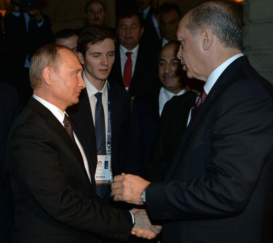 Russian President Vladimir Putin visits Turkey